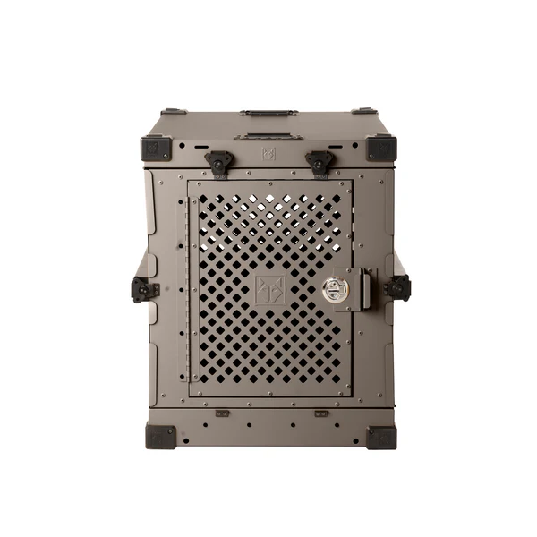 Impact Dog Crates product shot showing the crate front-on.